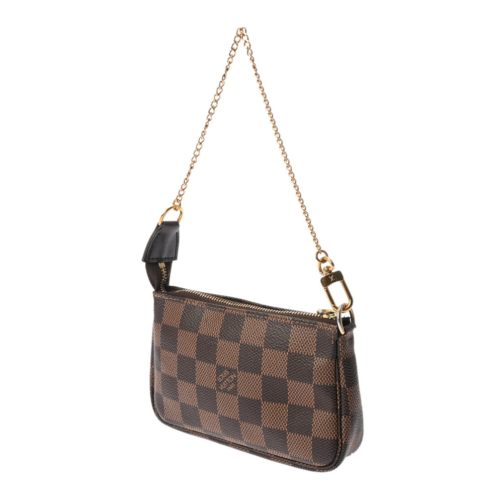 LOUIS VUITTON Authentic Brown Damier Canvas Pochette Pouch - Picture 3 of 11